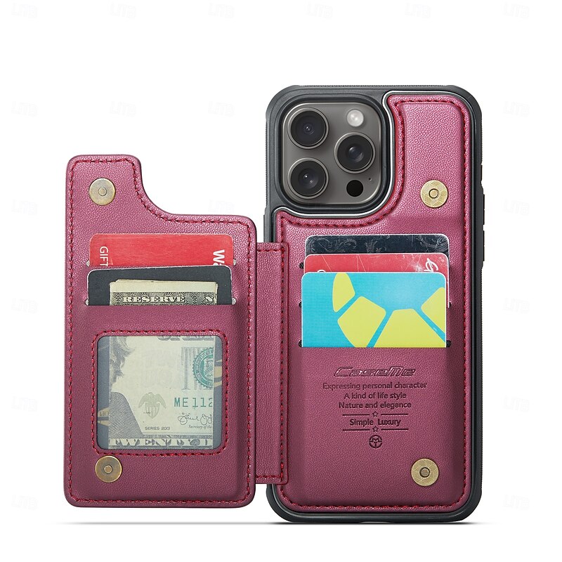 Phone Case For iPhone 17 Pro Max 17 Air 16 15 14 Pro Max Plus 16e 13 12 11 Pro Max Flip Cover Kickstand Shockproof TPU PU Leather3