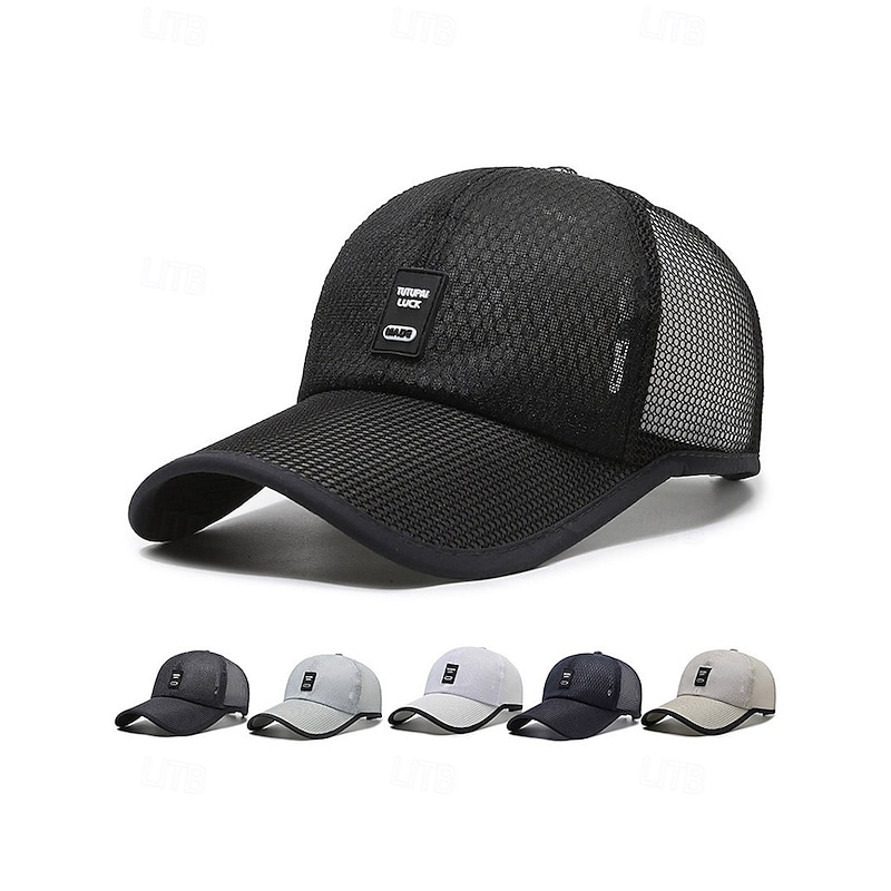Men's Breathable Mesh Baseball Cap with Curved Brim – Lightweight Adjustable Summer Hat for Outdoor Sports, Hiking and Casual Wear2