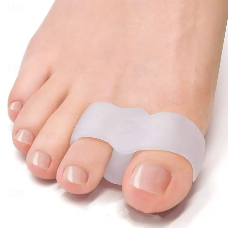 6PCS Silicone Toe Covers and Separators, Soft Rebound Toe Protectors for Hammer Toes, Bunion Relief, Toe Deformities, Pain Soothing and Foot Care