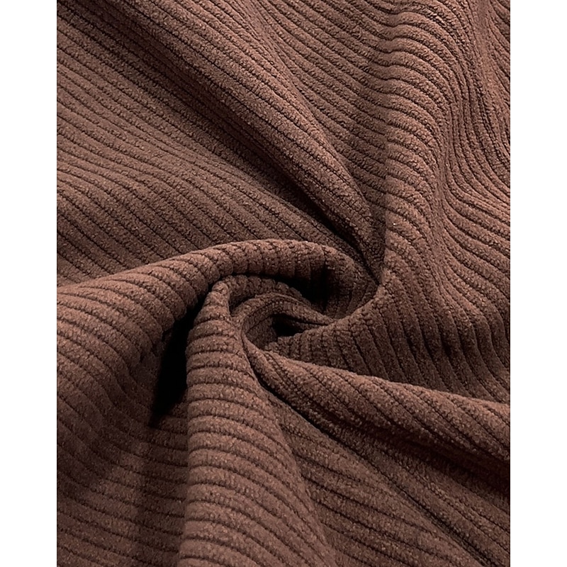 Men's Vest Waistcoat Gilet Vacation Party Business Fashion Casual Spring Fall Buttons Pocket Polyester Corduroy Comfortable Solid Color Single Breasted One-button V Neck Regular Fit Dark Brown Black4