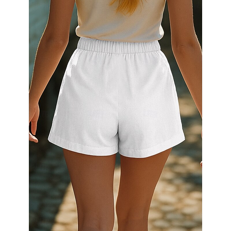 Women's Chinos Shorts Vacation Vintage Ethnic Style Short High Waist Graphic Buckle Print Soft Outdoor Breathable Micro-elastic Formal Outdoor Vacation Robin's Egg Blue Black White Pink Summer Spring2