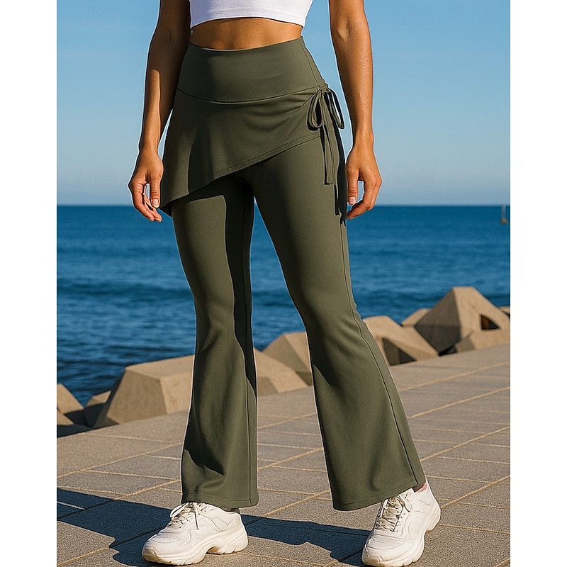 Women's Leggings Running Skirt with Tights Elastic Waistband High Waist Leggings Sports & Outdoor Casual Breathable Quick Dry Lightweight Elastic Tennis Golf Running Regular Fit Sportswear Activewear3