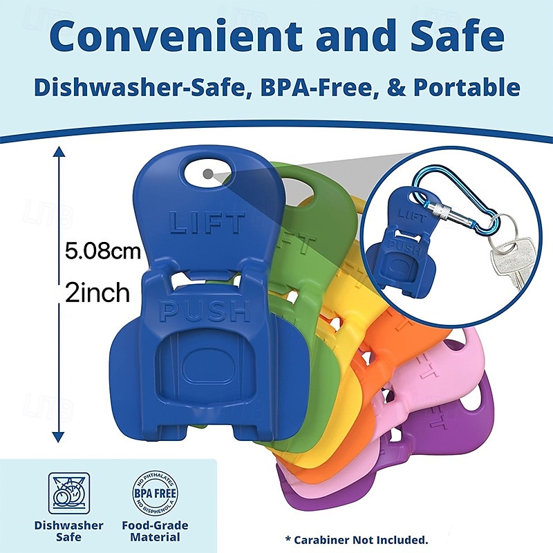 6/12/24PCS Complete Cover Easy Tab Opener for Soda Can, Plastic Can Lid Cover Opener, Mini Can Tab Lifter and Dustproof Resealer for Cola, Beer, Beverages4