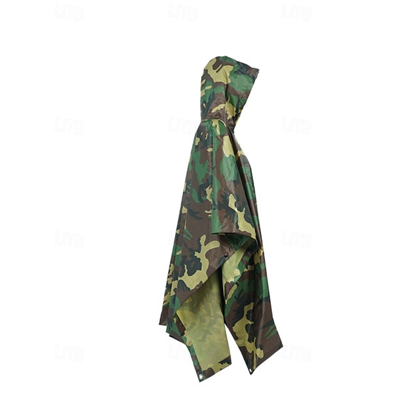 Men's Women's Hiking Jacket rain coat Outdoor Waterproof Windproof Quick Dry Lightweight Hiking Outfits Hiking Clothes Autumn / Fall Raincoat Camping / Hiking / Caving Camo Army Green Blue Dark Green3