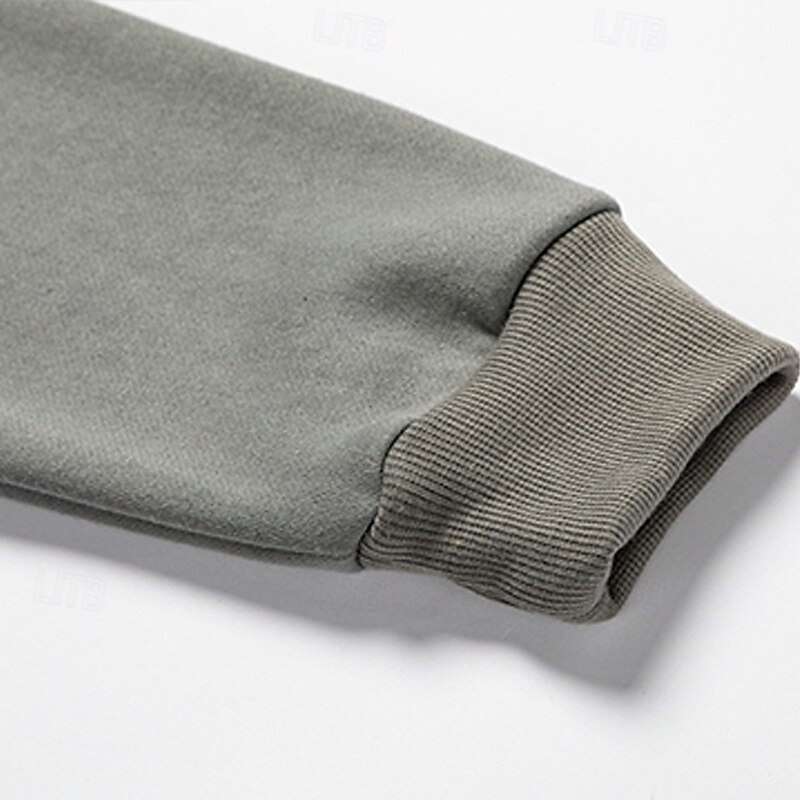 Men's Hoodie Pullover Hoodie Sweatshirt Black Green Gray Hooded Color Block Color Block Front Pocket Sports & Outdoor Casual Daily Streetwear Cool Sportswear Fall & Winter Clothing Apparel Hoodies4