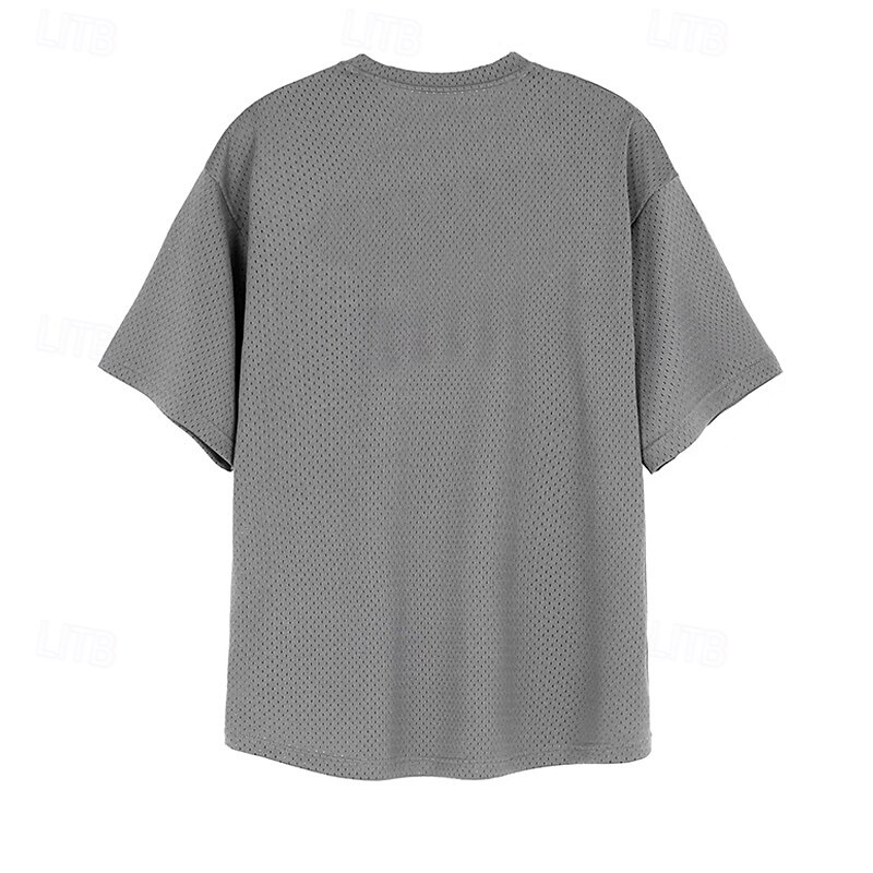 Men's Plus Size T Shirt Tee Top Crew Neck Short Sleeve Fashion Outdoor Daily Cross Black White Purple Polyester Clothing Apparel4