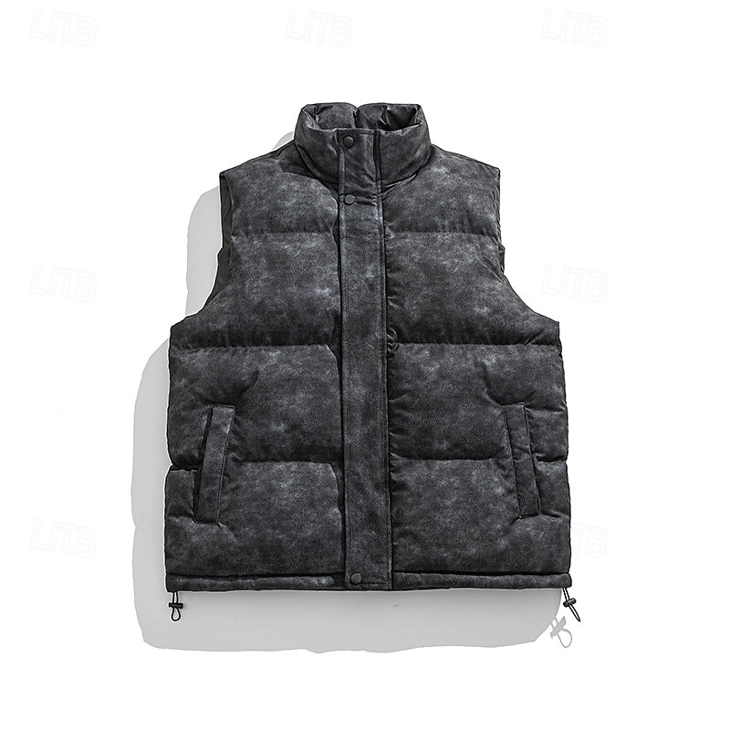 Men's Women's Winter Vest Puffer Vest Sleeveless Vest Outdoor Thermal Warm Lightweight Breathable Winter Polyester Dark Grey Black Pink Hunting Fishing Climbing4