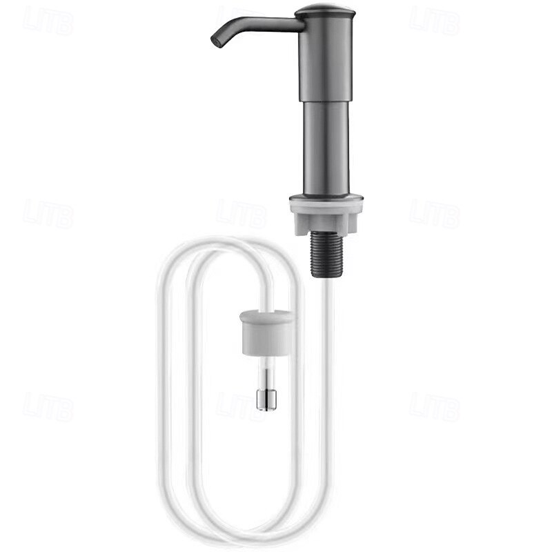 Soap Dispenser with Press Pump and Faucet Extension Tube, Detergent Dispenser Bottle for Kitchen Sink, Vegetable Basin Washing Accessory