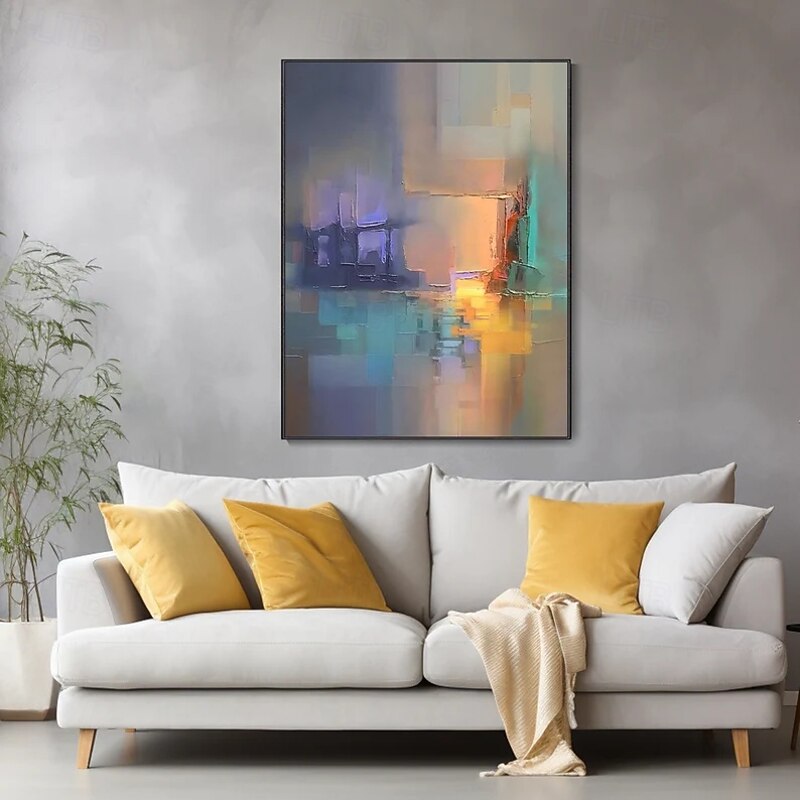 3-Piece Abstract Oil Painting Set, Handcrafted Modern Home Decor, Unique Palette Knife Technique Canvas Art, Living Room or Bedroom Wall Art4