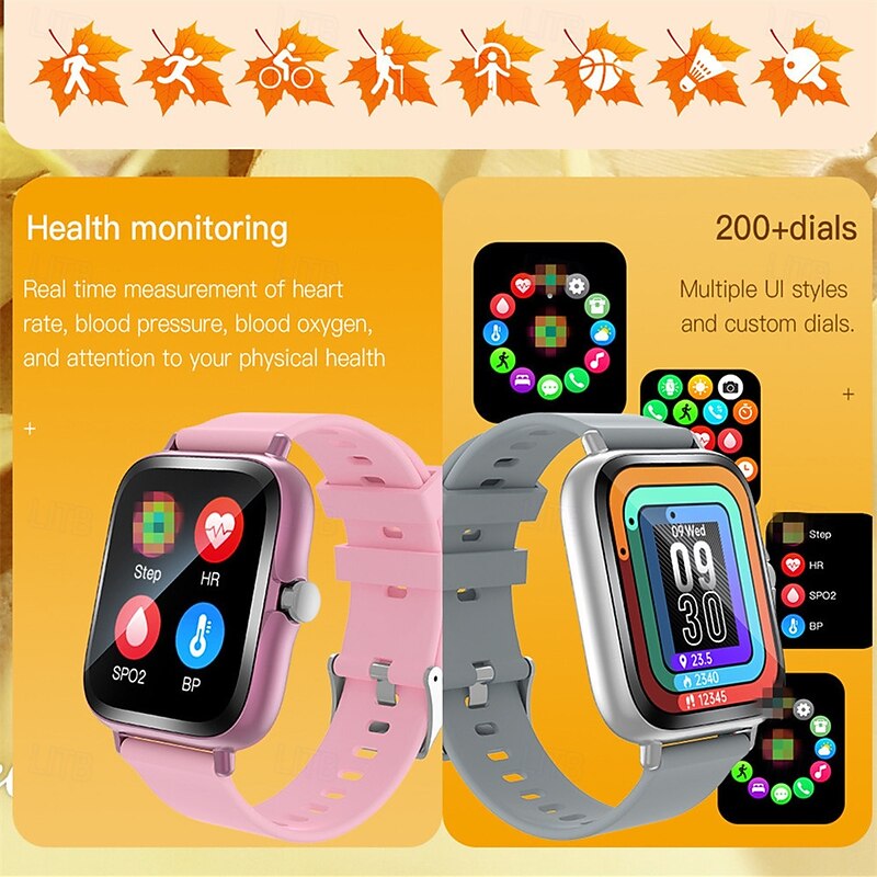 H13 Smart Watch 1.85 inch Heart Rate And Blood Pressure Smartwatch Low-Power Intelligent Step Counting Sports Call Smartwatch2