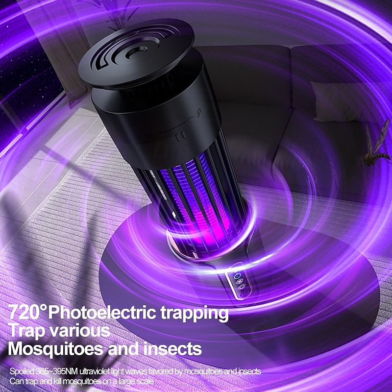 Mosquito Killer Lamp Insect Fly Trap Camping Lantern USB Timing Electric Mosquito Swatter Outdoor Insect Killer Repellent2