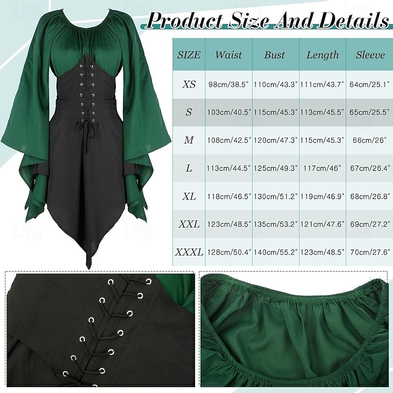 Outfits Dress Cosplay Costume Outfits Elf Fairy Fancy Dress Women's 1 Hair Jewelry Dress Socks4