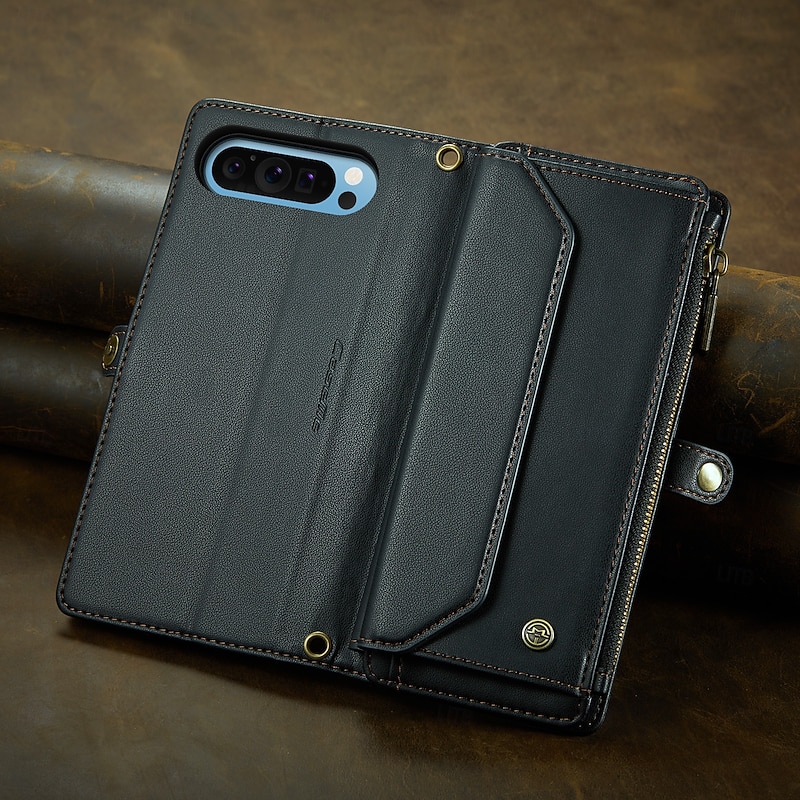 Phone Case For Google Pixel 9 Pro XL Pixel 8 Pro Pixel 8 Pixel 9 Wallet Case with Lanyard with Wrist Strap Kickstand TPU PU Leather4