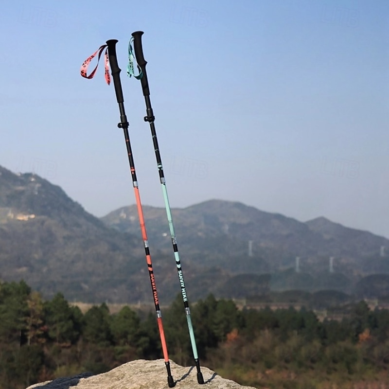 Walking Stick Trekking Poles Collapsible Hiking Poles - Carbon Fiber, Trekking Sticks, Antishock and Quick Lock System, Telescopic, Collapsible, Ultralight4