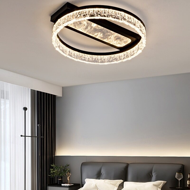 Minimalist Metal Ceiling Light with Resin Ideal for Living/Dining/Bedroom