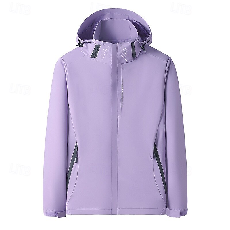 Women's Windbreaker Hiking Jacket rain coat Outdoor Waterproof Windproof Hiking Outfits Hiking Clothes Spring Autumn / Fall Top Camping / Hiking / Caving Running White Pink Red4