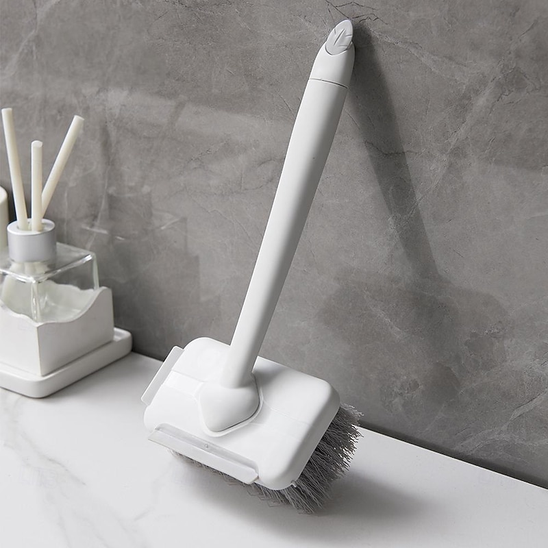 Bathroom Cleaning Brush, Multi-Functional Cleaning Brush, With Rotatable Handle, Wall-Mountable Storage