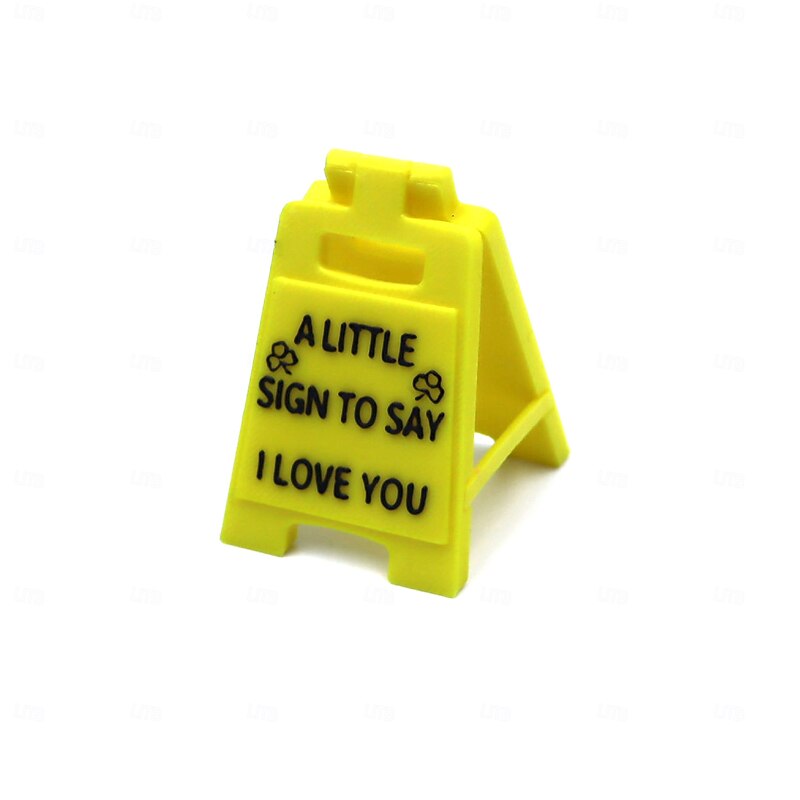 I Love You Sign 3D Printed Desktop Decor, A Little Sign to Say I Love You, Cute Mini Love Plaque Gift for Anniversary, Valentine's Day, Wedding, or Romantic Holiday2