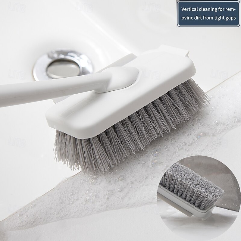 Bathroom Cleaning Brush, Multi-Functional Cleaning Brush, With Rotatable Handle, Wall-Mountable Storage4