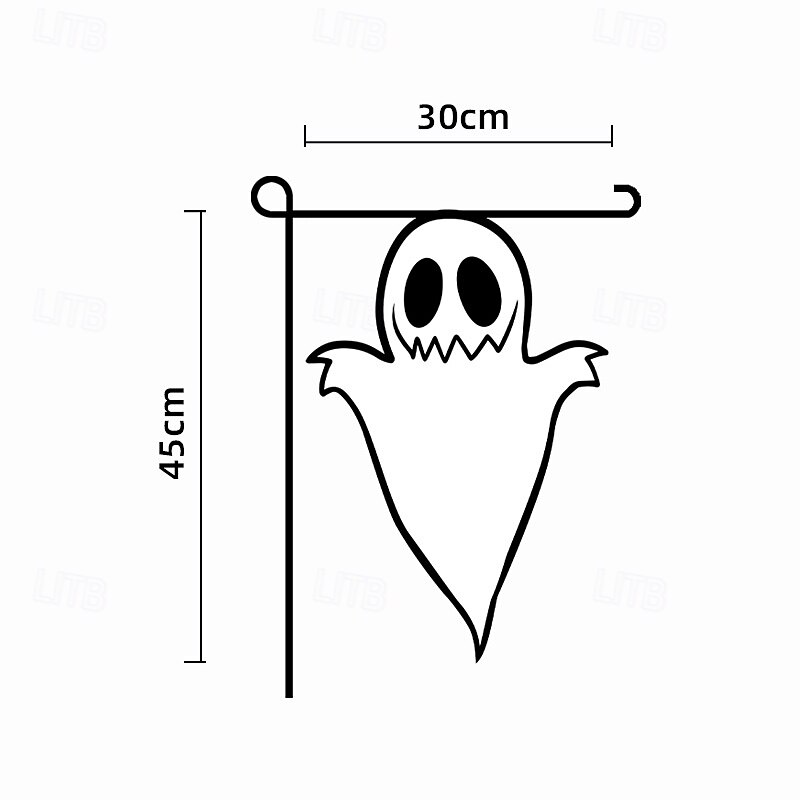 Halloween Garden Flag - Double-Sided Seasonal Yard Banner for Fall Decorations - Durable and Weather-Resistant Polyester Flag for Outdoor Lawn, Porch, or Garden Decor4
