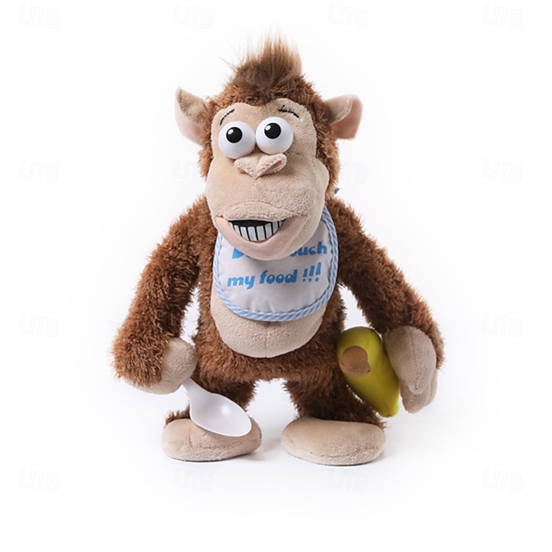 Monkey Stuffed Animals The Playful Monkey Interactive Toy Monkey Plush Don't Take His Banana Interactive Monkey Banana Realistic Plush Kids Toy2