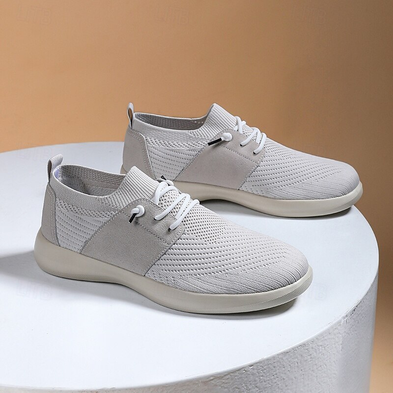 Men's Breathable Knit Sneakers – Soft and Flexible Walking Shoes for Comfort and Style in Daily Activities3