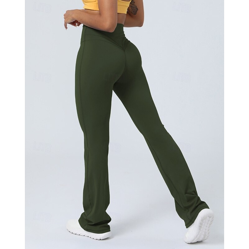 Women's pilates leggings fitness pants sport pants Lightweight Pilates Dance Running Pants Solid Color Black Pink Cream Fall Winter Sports Activewear Micro-elastic