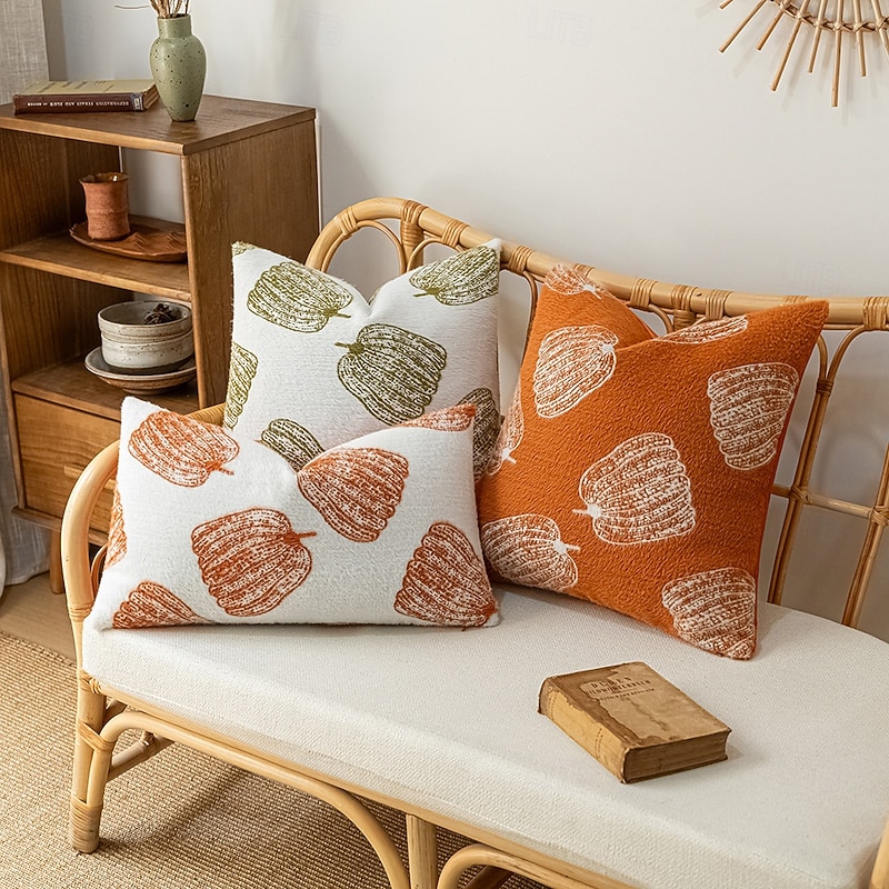 1 pcs Polyester Pillow Cover, Halloween Modern Rectangular Square Traditional Classic