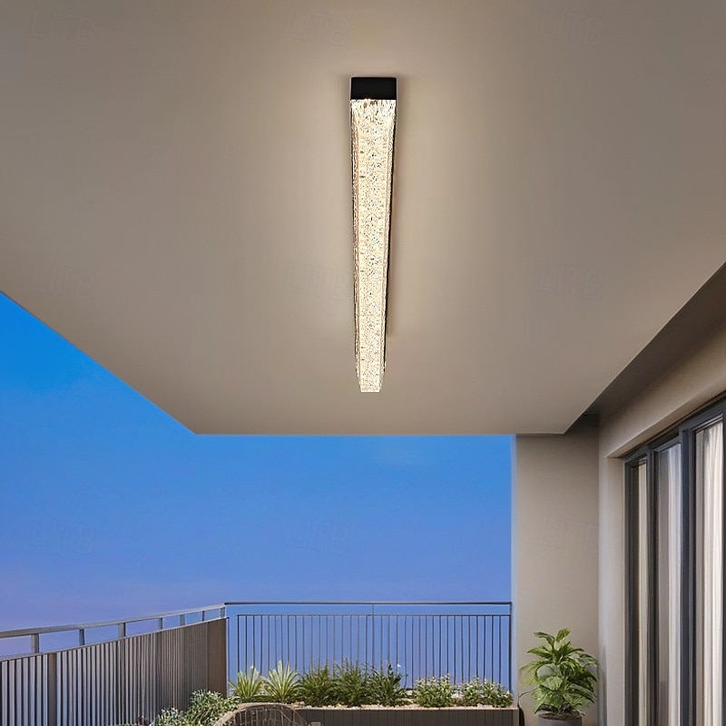 Italian-Style Minimalist Linear LED Ceiling Light, Sleek for Corridor/Entryway