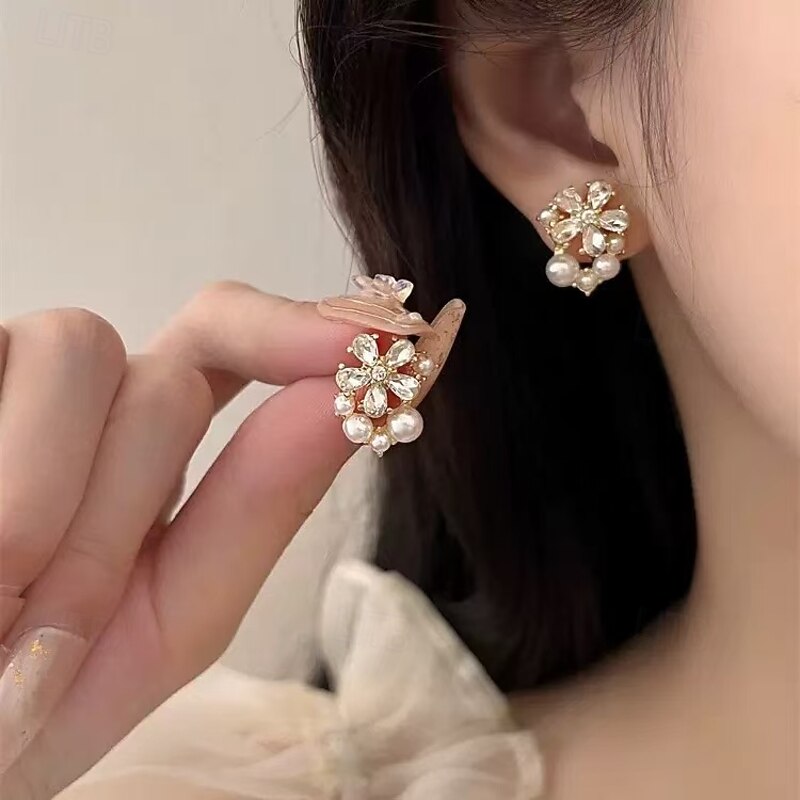 Women's Stud Earrings Tropical Joy Stylish Earrings Jewelry Gold For Party