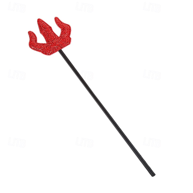 Halloween Headband Set Red Trident and Devil Horns Costume Hairband, Party Accessory for Masquerade, Festival, and Halloween Dress-Up4