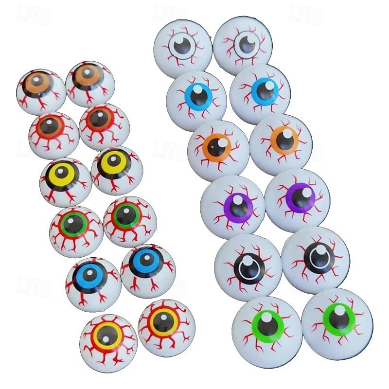 20Pcs Horror Bouncy Ball Scary Eye Ball Halloween Party Supplies Wholesale