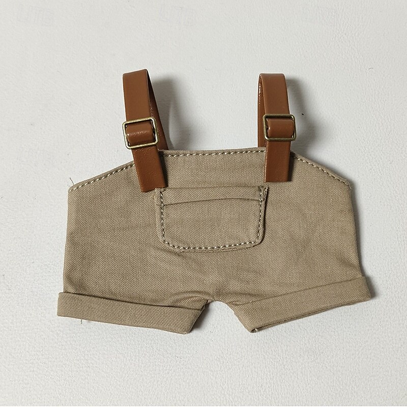 17cm Vinyl Doll Clothes (NO DOLL) Mini Overalls for Doll Cute Clothes for You Doll Dress up Unique Style2