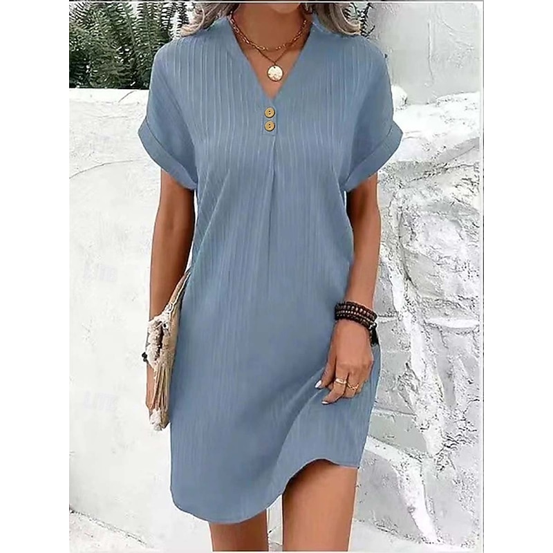 Women's Mini Dress Corset Dress T Shirt Dress Tee Dress Shift Dress Casual Vacation Daily Regular Fit Graphic Short Sleeve V Neck Black Pink Wine Blue Summer4