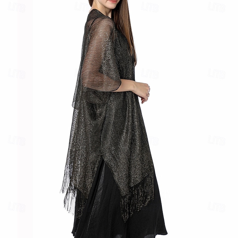 Women's Wrap Elegant Sun Protection Short Sleeve Imitation Silk Wedding Wraps With Pure Color For Wedding Summer3