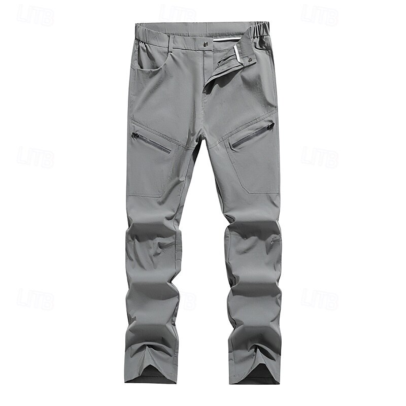 Men's Hiking Pants Trousers Hiking Trousers Hiking Rain Pants Outdoor Regular Fit Waterproof Bottoms Pocket Black Army Green Camping / Hiking Running S M L XL XXL4