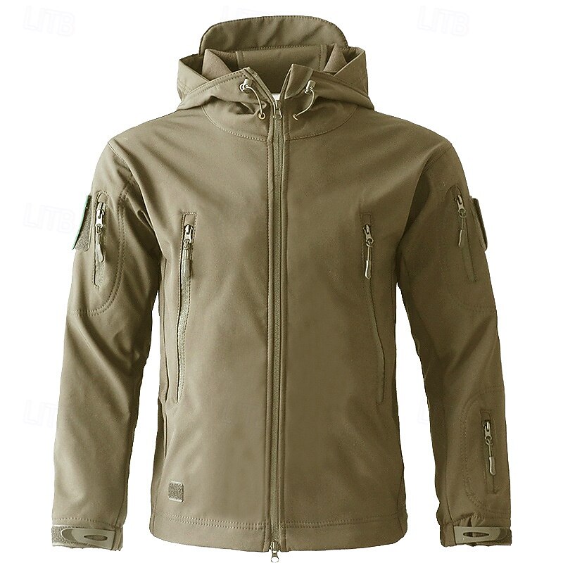 Women's Outdoor Jacket Winter Coat Hiking Fleece Jacket Winter Outdoor Thermal Windproof Winter Fleece Jacket Black Camouflage Brown Green Khaki3