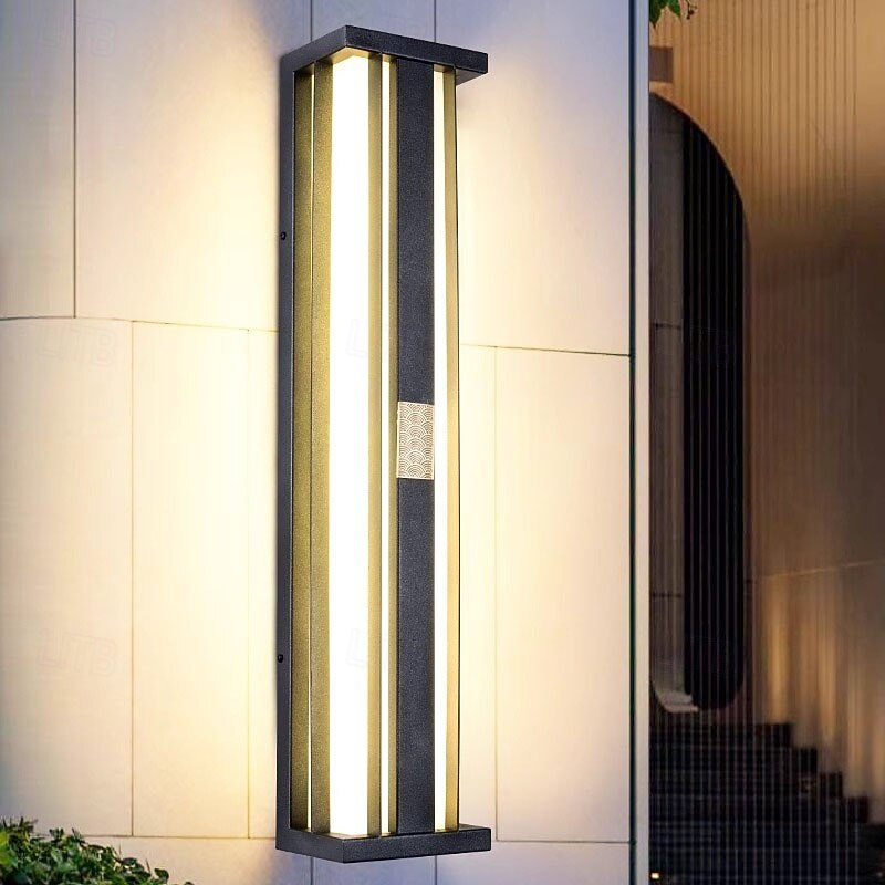 LED Outdoor Wall Lights 45/60cm Single Head Modern Waterproof IP65 Metal Acrylic 20W For Balcony Aisle Garden Villa 110-240V