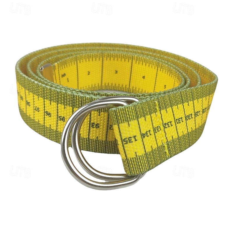 Men's Belt Waist Belt Yellow Knitted Fabric Alloy Adjustable Print Outdoor Daily