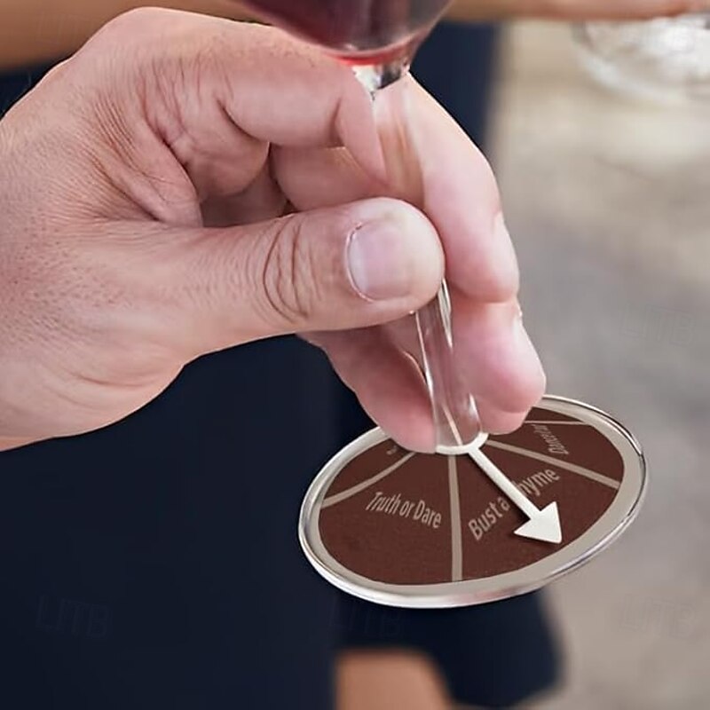 Wine Not Spin-Fun Drinking Games for Adults, 24PCS Wine Glass Spinner Party Fun Adult Game Nights,Bachelorette Party Games, Drinking Games for Girls Couples Adults Party3