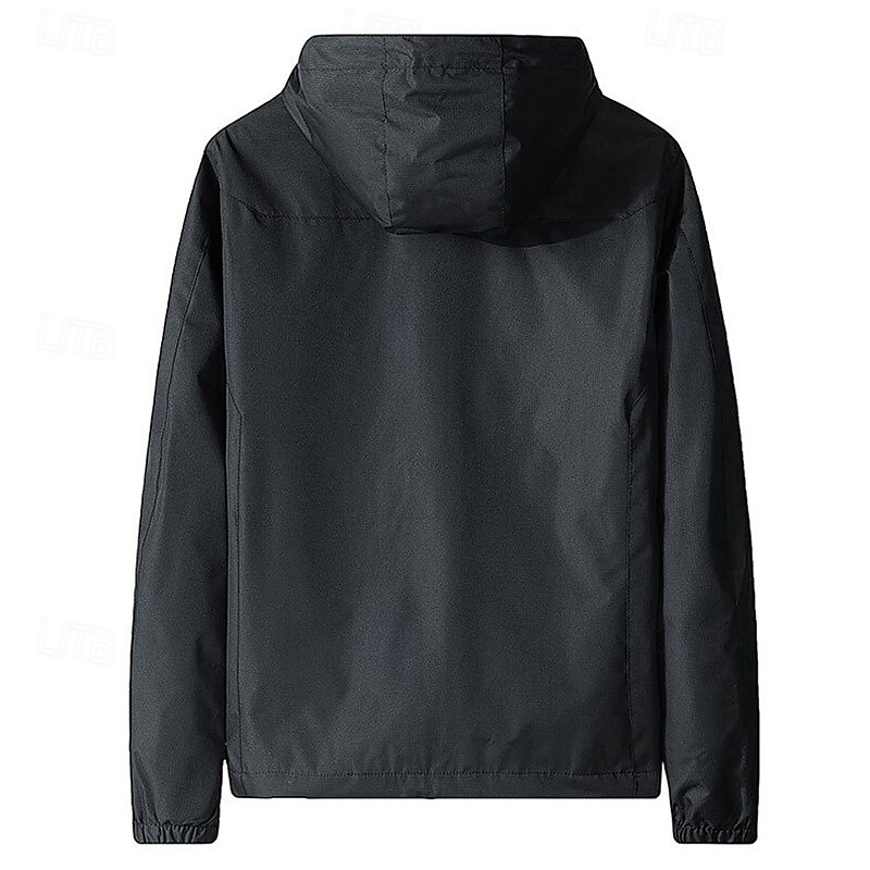 Men's Outdoor Jacket Hiking Jacket rain coat Outdoor Waterproof Windproof Hiking Outfits Hiking Clothes Spring Autumn / Fall Top Camping / Hiking / Caving Running Black Army Green Blue3