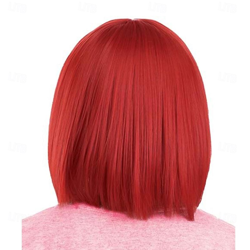 Strawberry Shortcake Costume Wig for Girls Halloween Cosplay Party Wigs3