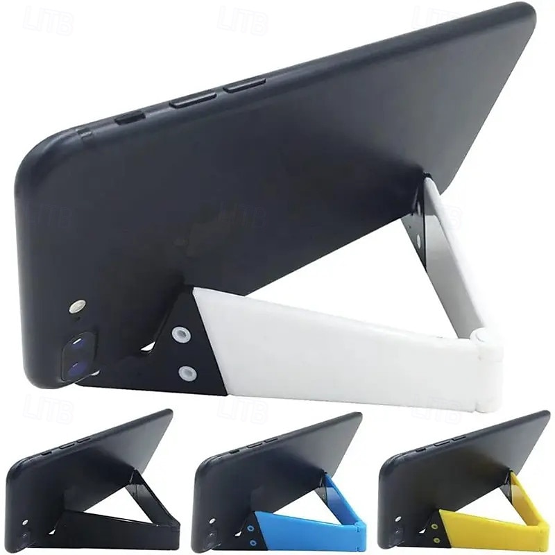 Foldable Small Phone Stand for Desk Pocket Portable Kickstand Colourful Cell Phone Travel Mount Compatible with Universal iPhone IPads Android2