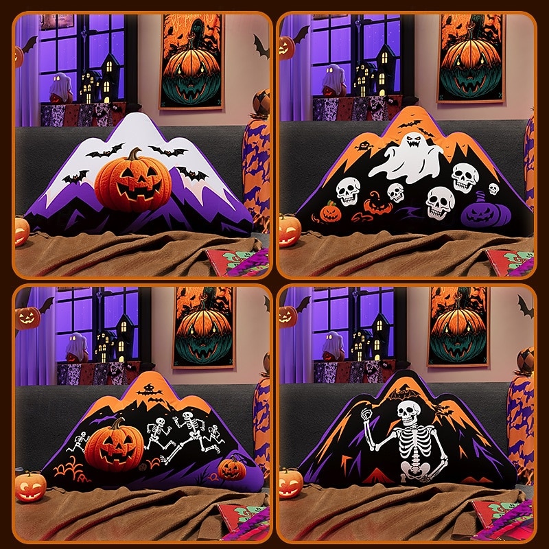 Halloween Pillow Festive Decorative Throw Pillow for Home Decor Perfect for Living Room Bedroom or Patio Add a Spooky Touch to Your Halloween Celebrations