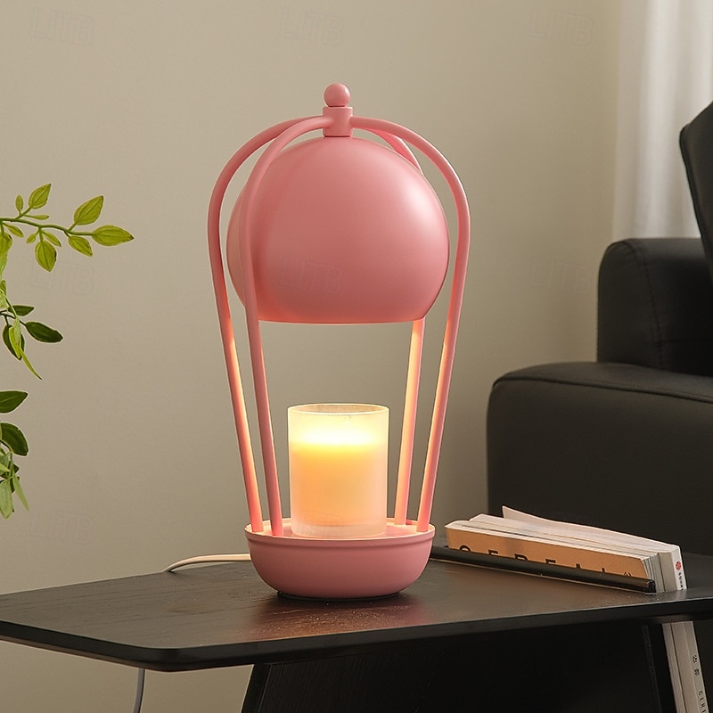 Candle Warmer Lamp,ishphso Wax Melt Warmer with Timer & Dimmable, White Lily flower Lamp for Home Office Essentials, Modern Aesthetic,Contemporary, Anniversary & House Warming Gift2