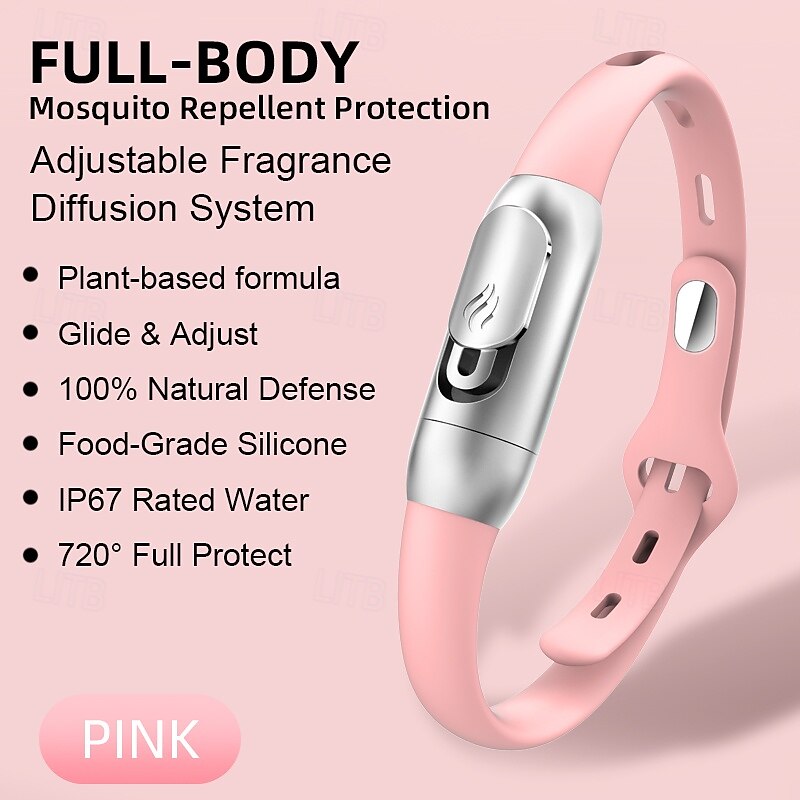 New Plant Essential Oil Mosquito Repellent Wristbands Deet-Free Bands for Effective Insect Repulsion