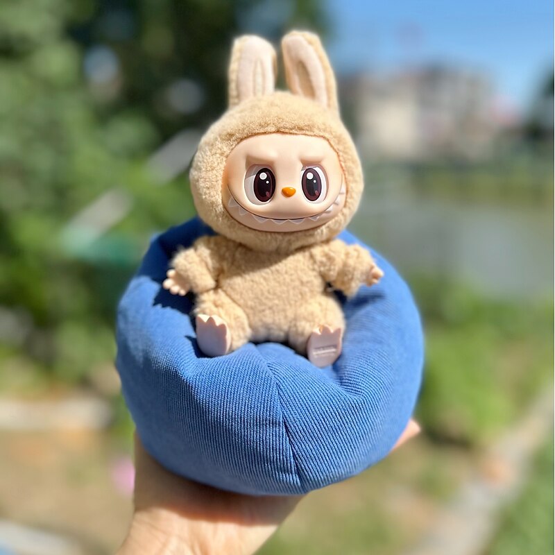 Mini Sofa for 17cm Vinyl Doll (NO DOLL) Soft Lazy Miniature Couch for Dollhouse Cute Furniture Decoration for Dolls Room Mini Sofa Accessories for Display or Collection3