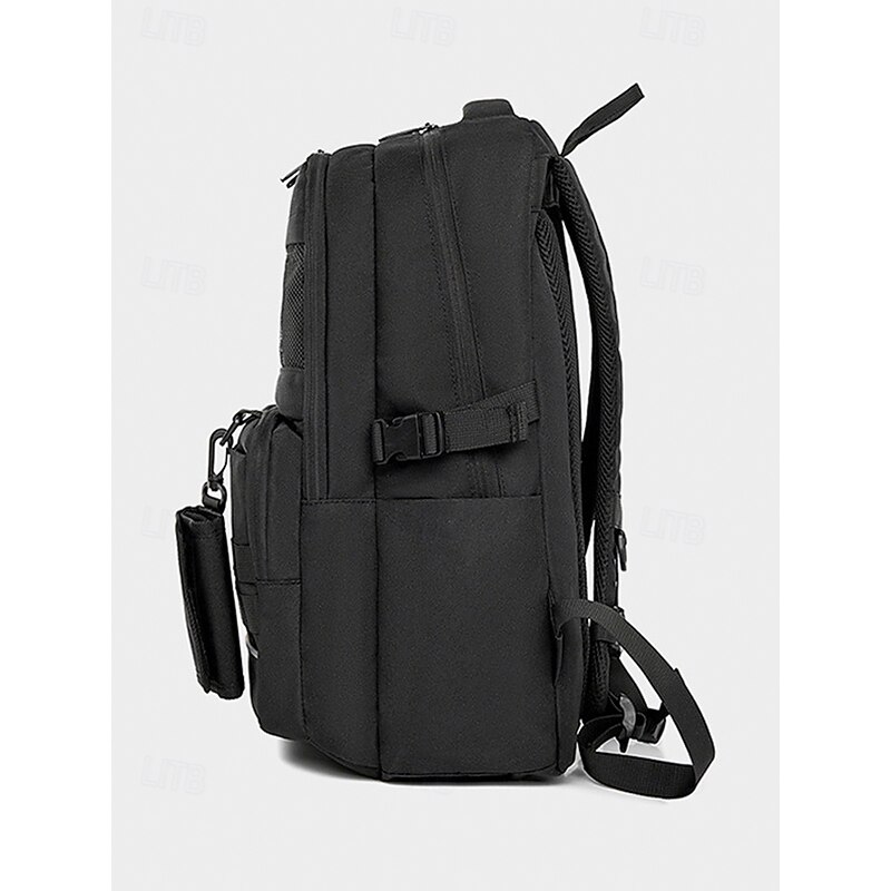 Men's Large Capacity Water-Repellent Laptop Backpack, Multi-Compartment Outdoor Travel Bag with Reflective Strip, Casual Work and School Backpack for Teen Boys and Adults4