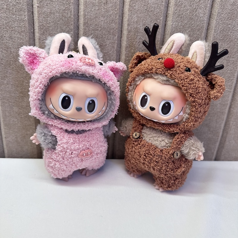 Clothes ForLabubu Outfit, Dinosaur Clothes ForLabubu Doll Personality Adorable Dolls Clothes Accessories (No Doll)2