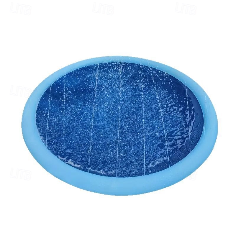 Pet Water Spray Pad Pvc Square Water Spray Pad Cross-Border Outdoor Water Play Square Pet Water Spray Pad Water Play Pad2